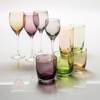 Cryspo Trio Set 6 Temaxion Potiri Nerou Kolonato 360ml apo Fusito Gyali 'IRID AMBER' 5201453